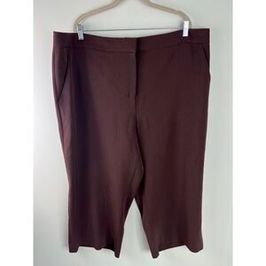 M.M. Lafleur The Pippa Pant Stretch Twill Brown Wide Leg Size 3x